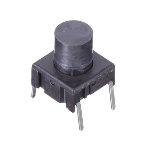 MEC IP67 Black Flat Button Tactile Switch, SPST 50 mA 6.5 (Dia.)mm PCB