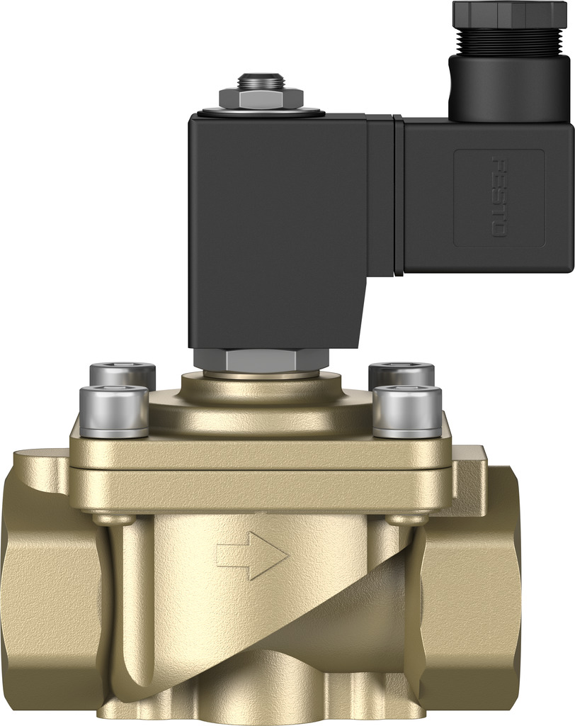 Festo 2/2 Closed, Monostable Pneumatic Solenoid/Pilot-Operated Control Valve - Electrical G 3/4 VZWF Series, 1492305
