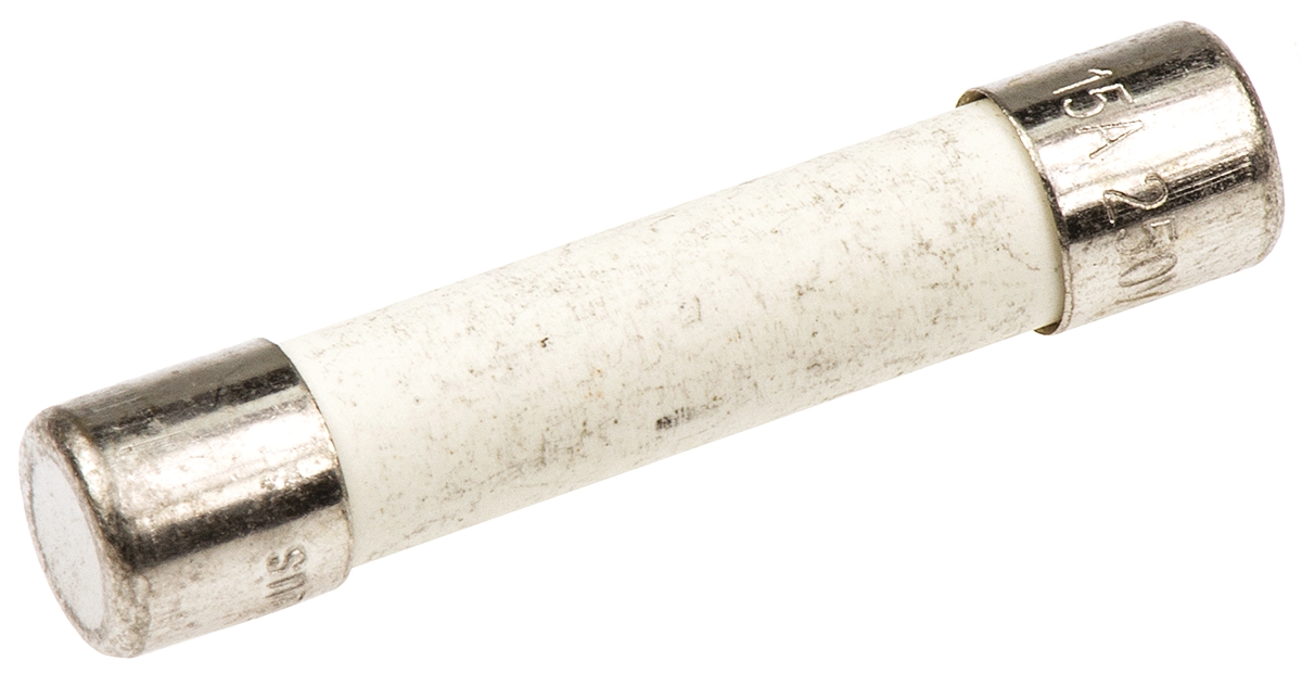 Schurter 15A T Ceramic Cartridge Fuse, 6.3 x 32mm