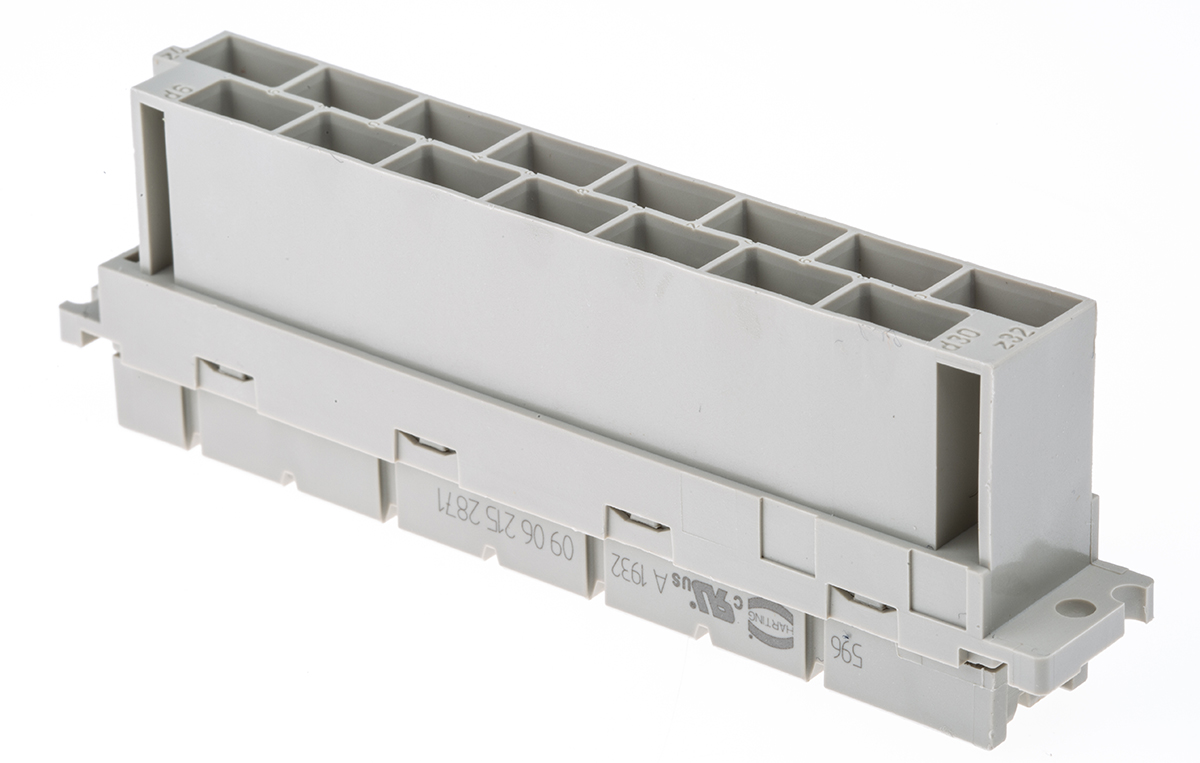 HARTING 15 Way 10.16mm Pitch, Type H15 Class C1, 2 Row, Straight DIN 41612 Connector, Socket