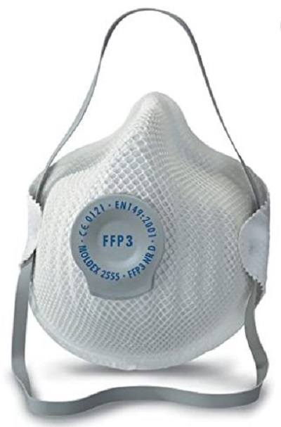 Moldex Disposable Face Mask for General Purpose Protection, FFP3, Valved