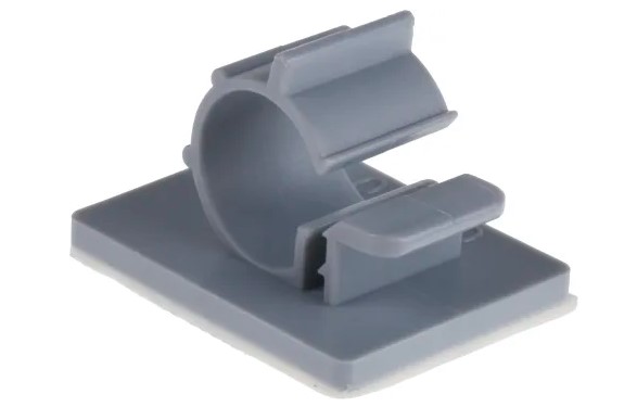 RS PRO Grey Nylon cable clamp, 10mm Max. Bundle