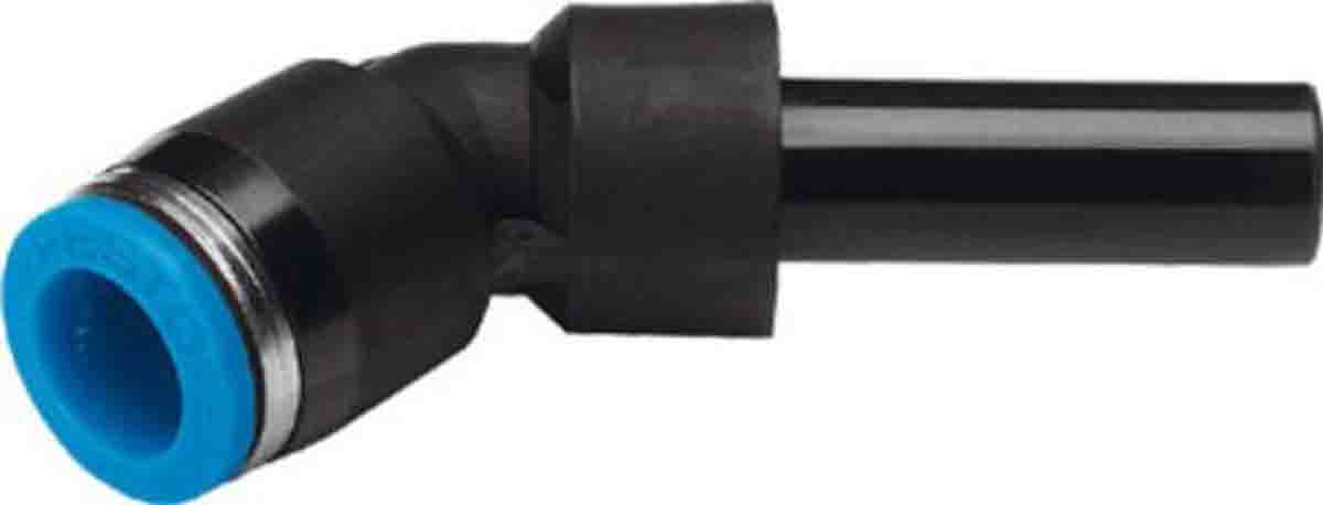 Festo QSW Series Elbow Tube-toTube Adaptor, Push In 12 mm to Push In 12 mm, Tube-to-Tube Connection Style, 130621