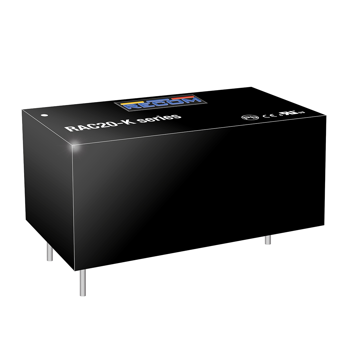 Recom Switching Power Supply, RAC20-12SK, 12V dc, 1.67A, 20W, 1 Output, 85 → 264V ac Input Voltage