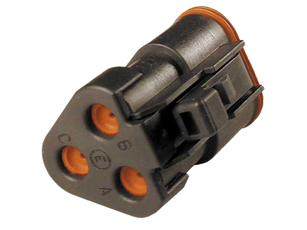 Deutsch, DT06, DT Male 3 Way Connector Assembly for use with Automotive Connectors