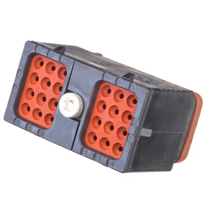 Deutsch, DRC Automotive Connector Plug Black PCB 24 Way DRC16-24SA