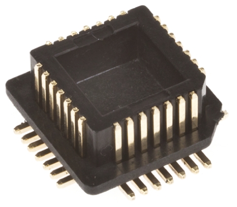 Winslow Right Angle SMT Mount 1.27mm Pitch IC Socket Adapter, 32 Pin Male PLCC to 32 Pin Male PLCC
