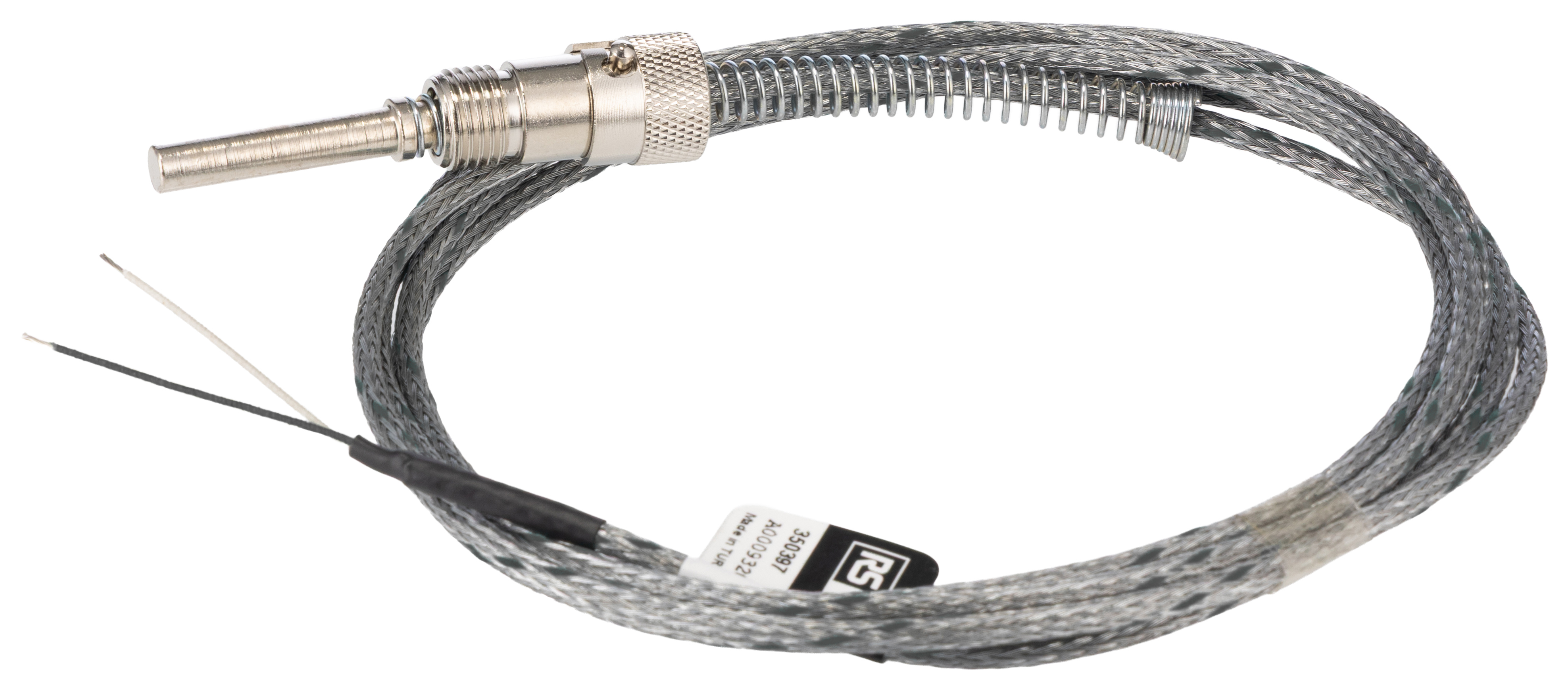 RS PRO Type J Thermocouple 30mm Length, 6mm Diameter, -50°C → 400°C