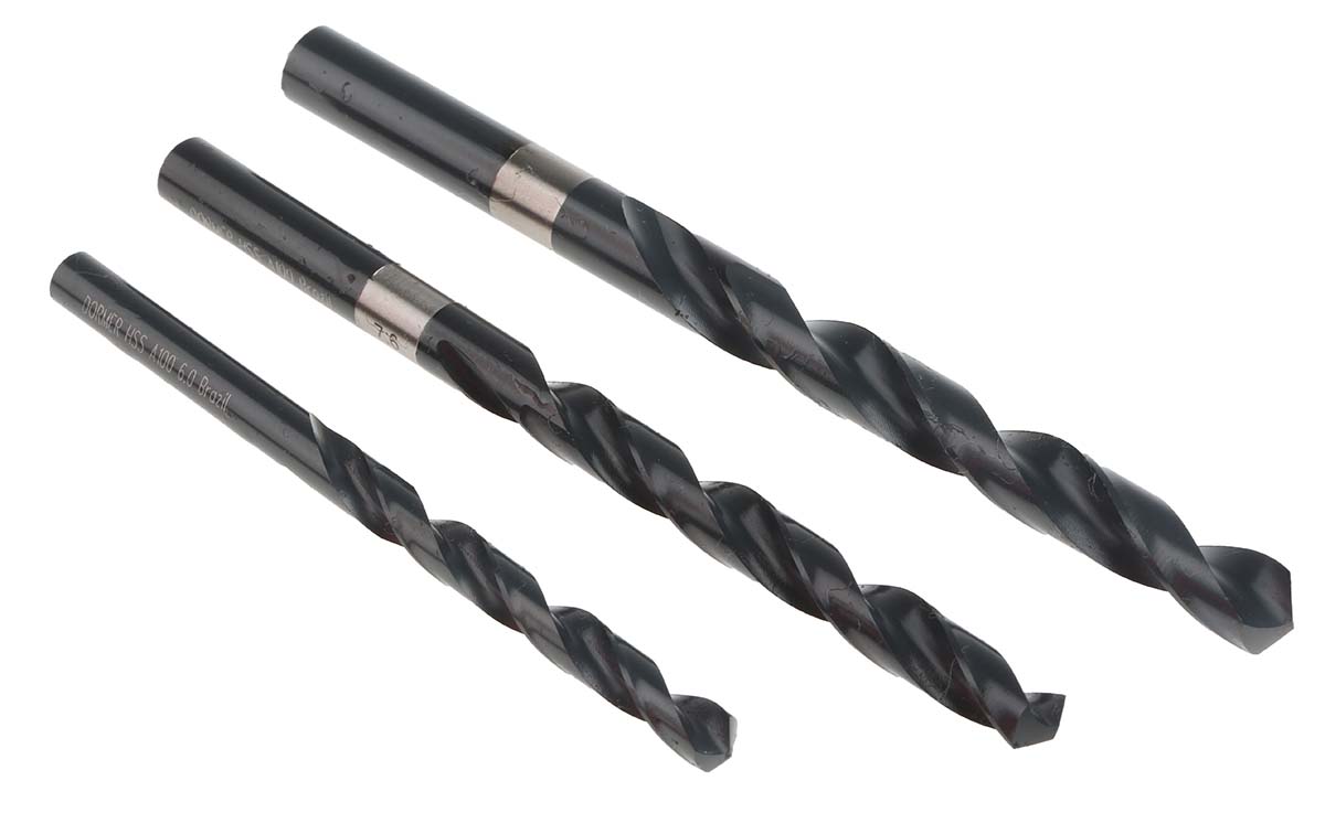 Dormer 41-Piece Twist Drill Bit Set for Multi-Material, 10mm Max, 6mm Min, HSS Bits