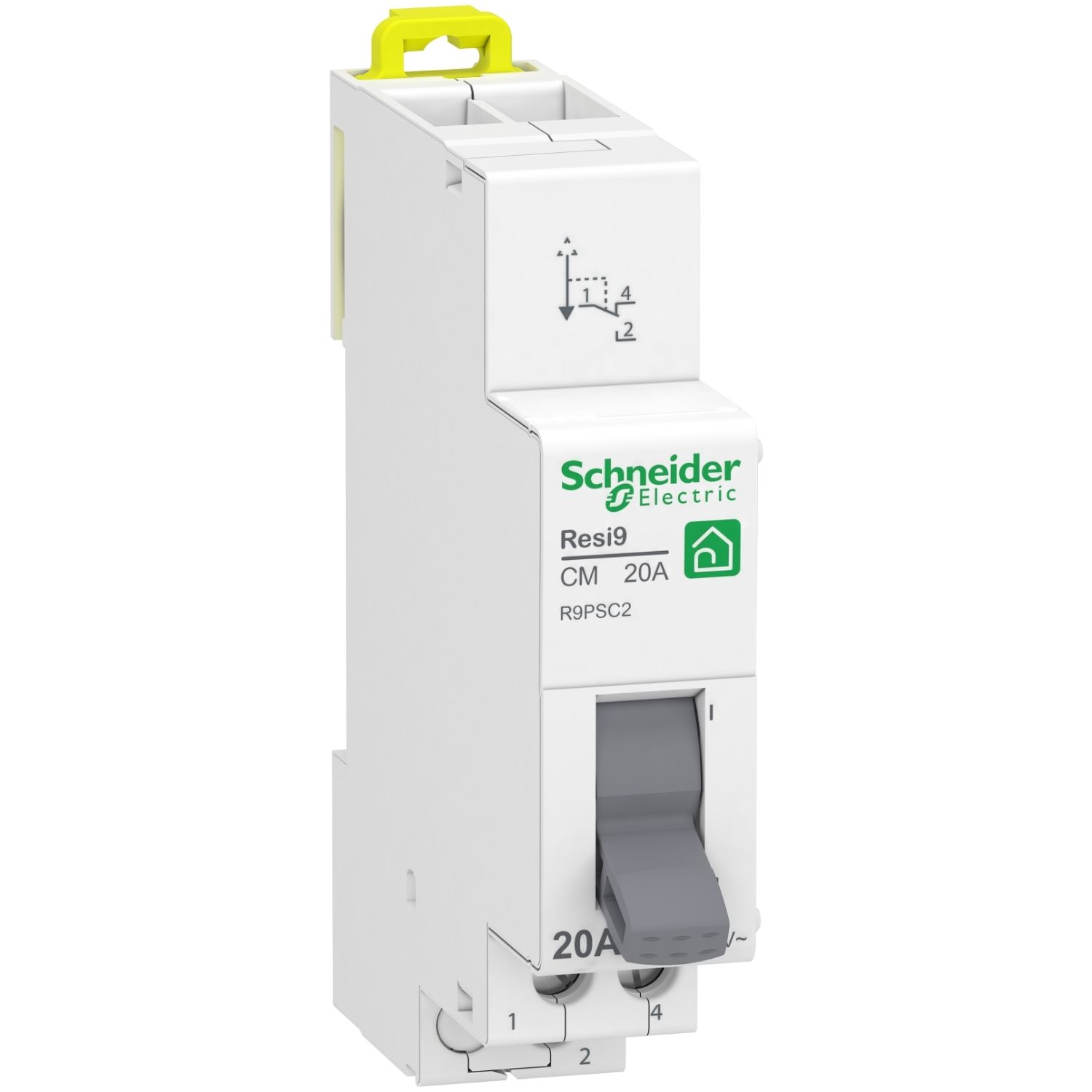 Schneider Electric Resi9 Resi9 XP CM MCB, 1P, 20A, 250V AC