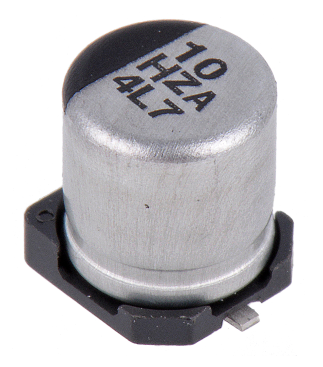 Panasonic 10μF Surface Mount Polymer Capacitor, 50V dc