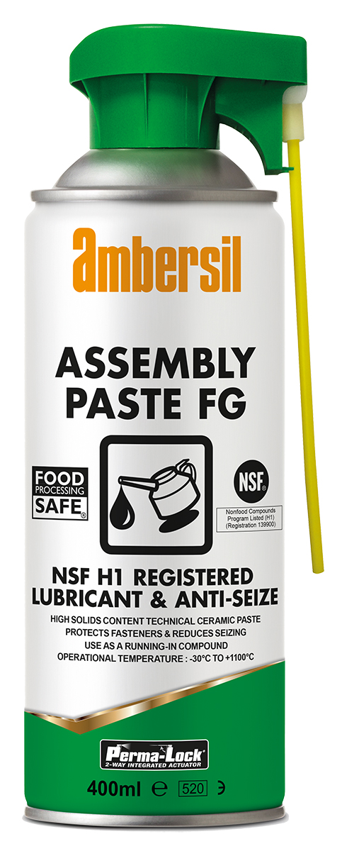 Ambersil Perma-Lock FG Copper Lubricant 400 ml Aerosol,Food Safe