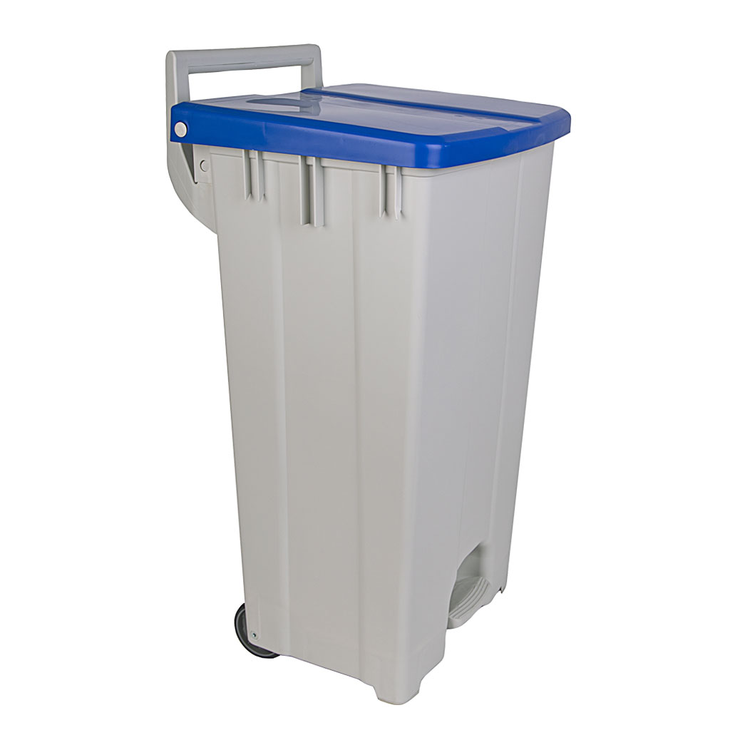 Robert Scott 90L Polaris Pedal Bin 90L Blue Pedal Polypropylene Waste Bin
