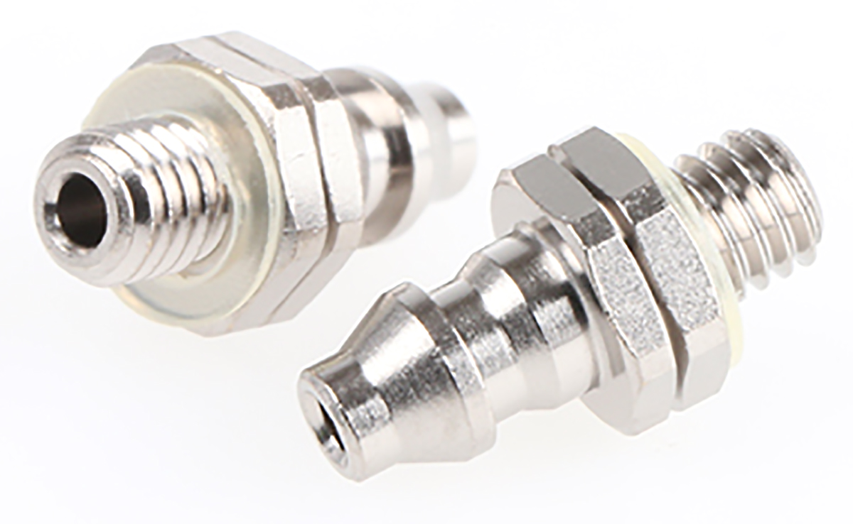SMC M Series Straight Threaded Adaptor, M3 Male to Barbed 4 mm, Threaded-to-Tube Connection Style