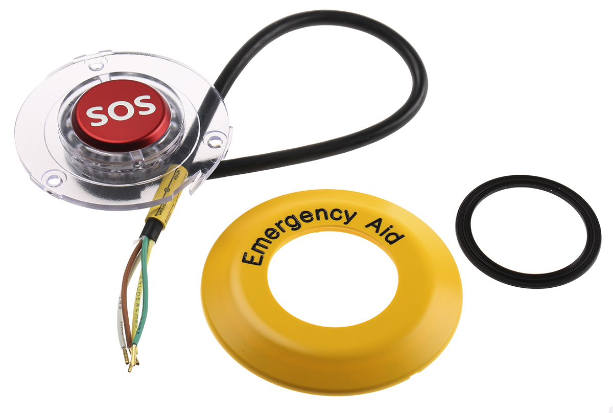 EAO 56 Series Illuminated Emergency Stop Push Button, Panel Mount, SPST, IP65, IP67