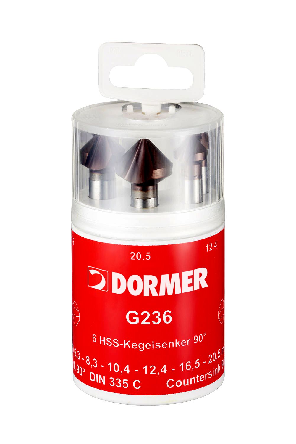 Dormer Countersink, 90°, 6 Piece(s)