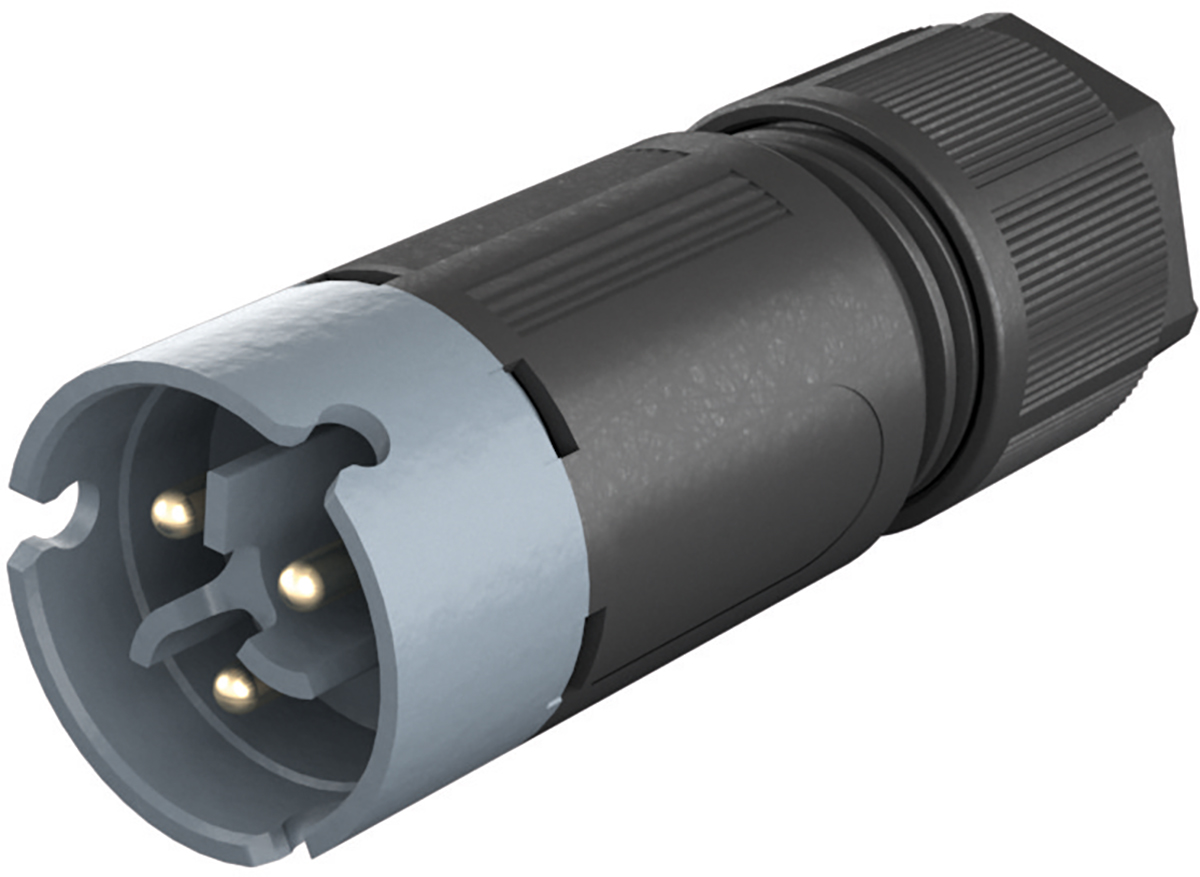 Wieland RST 08i2/3 Series Male Connector, 3-Pole, Male, Cable Mount, 8A, IP66, IP68, IP69