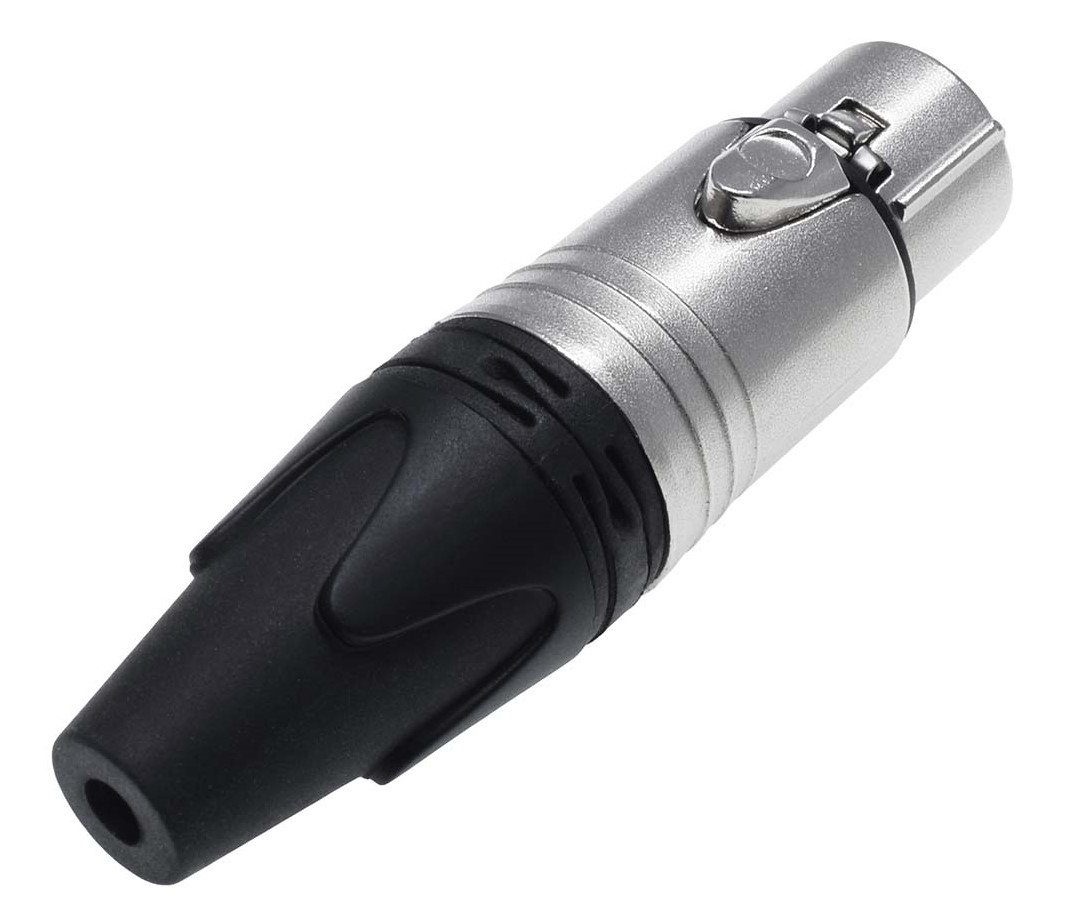 RS PRO Cable Mount XLR Connector, Female, 50 V, 3 Way, Silver Plating