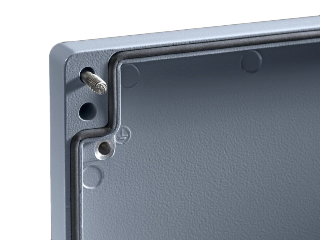 Rittal GA Series Die Cast Aluminium Wall Box, IP66, 80 mm x 125 mm x 57mm