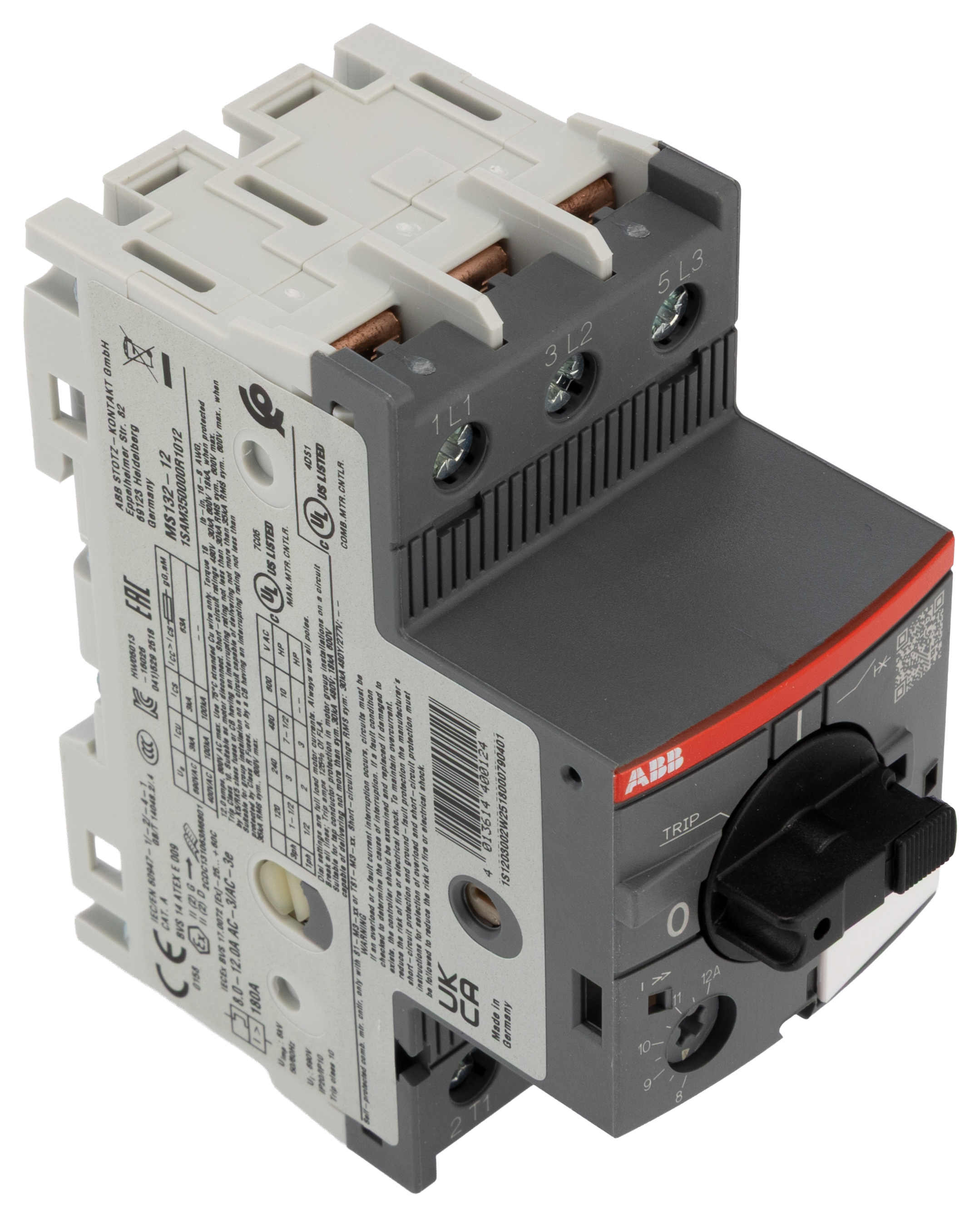 ABB 8 → 12 A Motor Protection Circuit Breaker