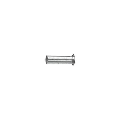 NEMIQ, A 11006 VS Bootlace Ferrule, 6mm Pin Length, Silver