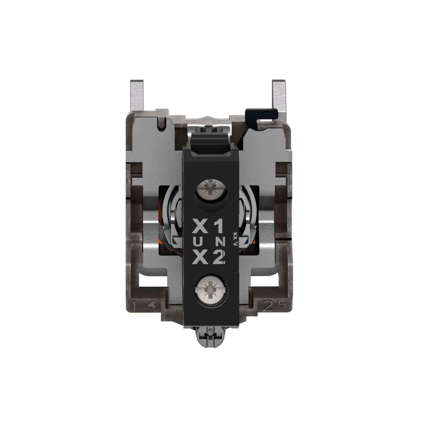Schneider Electric Harmony XB4 Orange LED Pilot Light, 22mm Cutout, IP66, IP67, IP69, IP69K, 120 V ac, 3 A ac, 270 mA dc