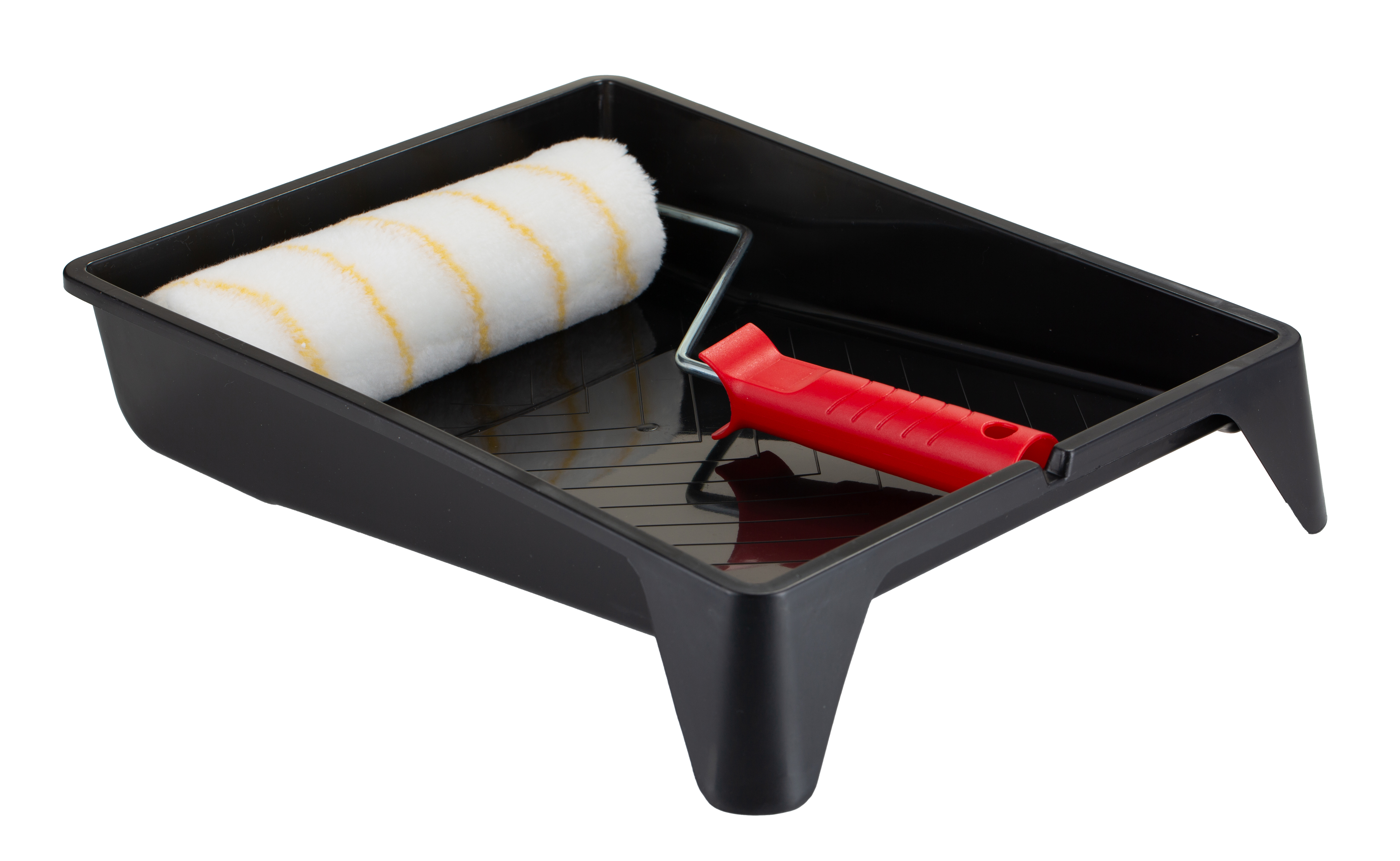 RS PRO Paint Roller Kit includes: Cage Frame, Plastic Tray, Polyester Roller Sleeve