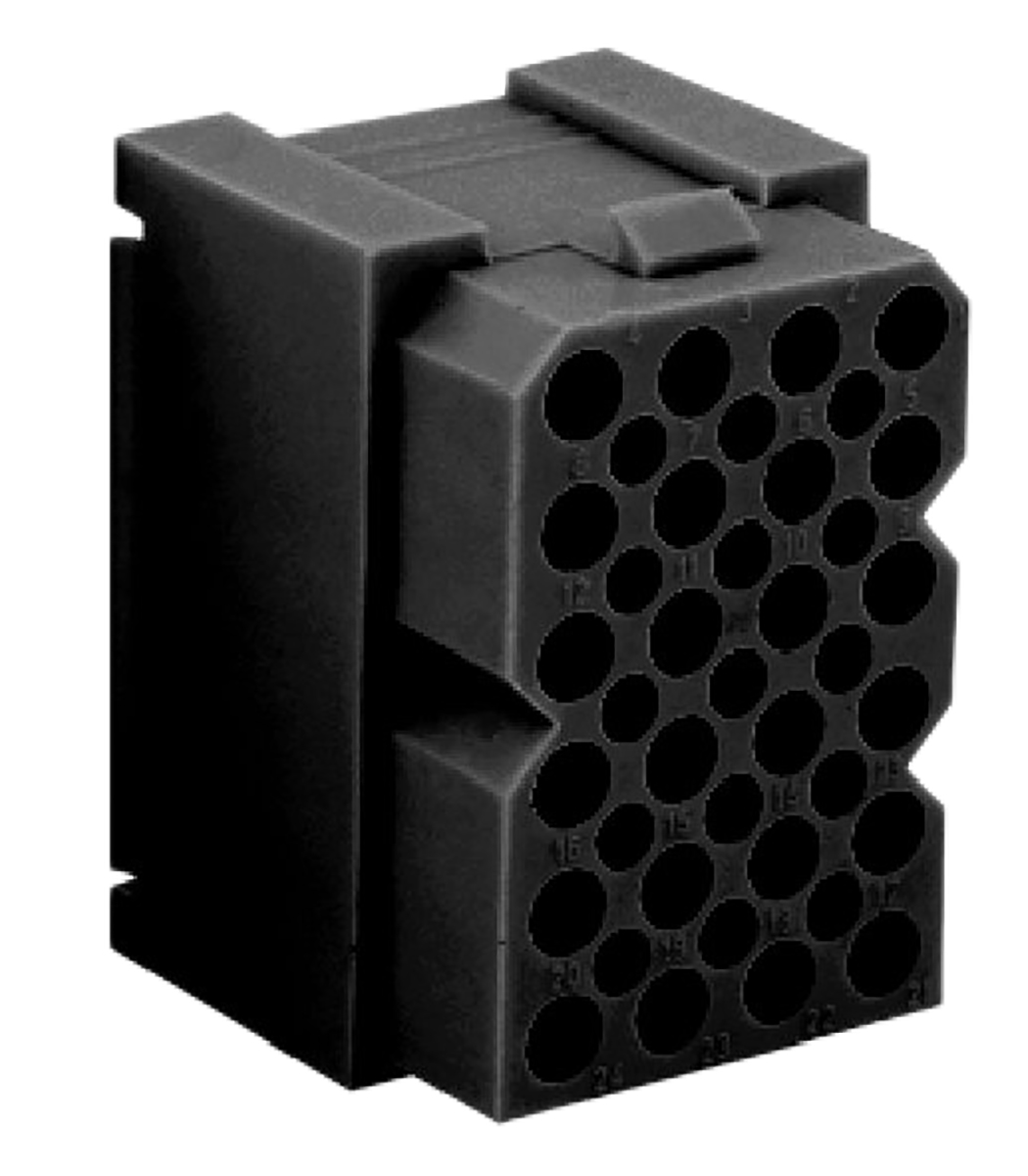 Souriau Sunbank by Eaton, SMS Female Connector Housing, 24 Way, 6 Row