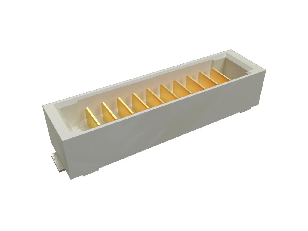 Amphenol Communications Solutions PowerStak Series Vertical Surface PCB Header, 10 Contact(s), 2 mm Pitch, 1 Row,