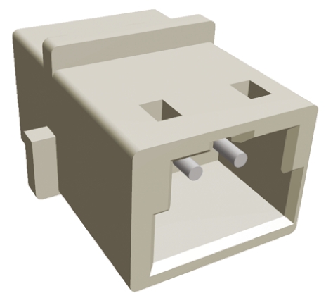 TE Connectivity, AMP CT Male Connector Housing, 2mm Pitch, 2 Way, 1 Row