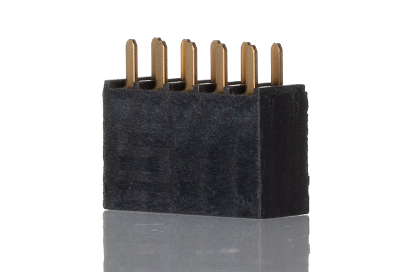 Samtec SSW Series Straight Through Hole Mount PCB Socket, 5-Contact, 2-Row, 2.54mm Pitch, Solder Termination