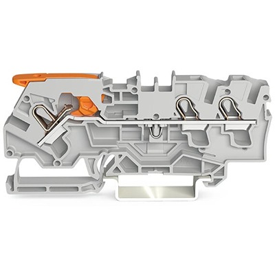 WAGO 2104-1301 TOPJOB S Series Grey, 4mm², 1-Level, Push In Termination, ATEX, CSA, IECEx