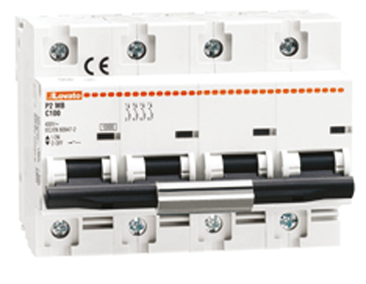 Lovato ModuLo P2MB MCB, 4P, 80A Curve C, 230V AC, 60V DC, 10 kA Breaking Capacity