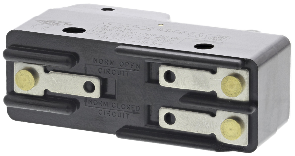 Honeywell BZ Series Roller Lever Limit Switch, SPDT, Plastic Housing, 250V ac Max, 15A Max