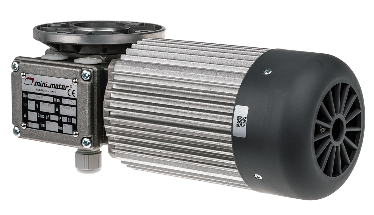 Mini Motor Reversible Induction Geared AC Geared Motor, 180 W, 3 Phase, 230 V, 400 V