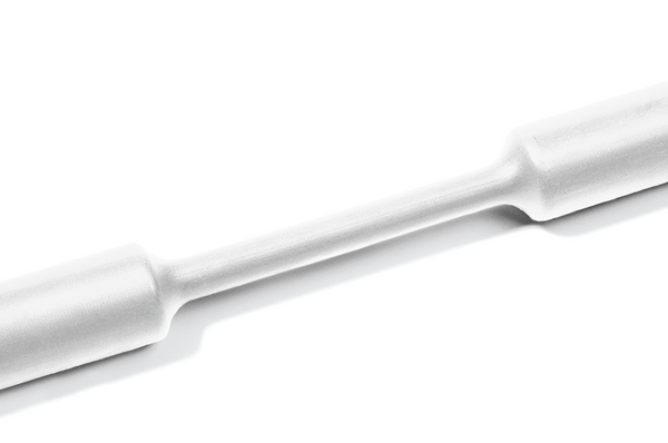 HellermannTyton Heat Shrink Tubing, White 3.2mm Sleeve Dia. x 100m Length 2:1 Ratio, TF21 Series