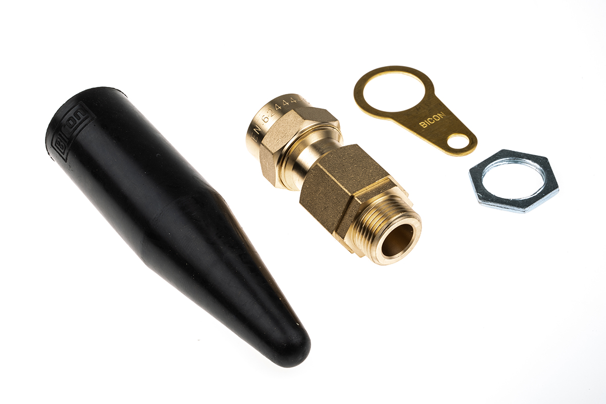 Prysmian CW20S Series Steel Cable Gland Kit, M20 Thread, 8mm min., 15.8mm max., IP66