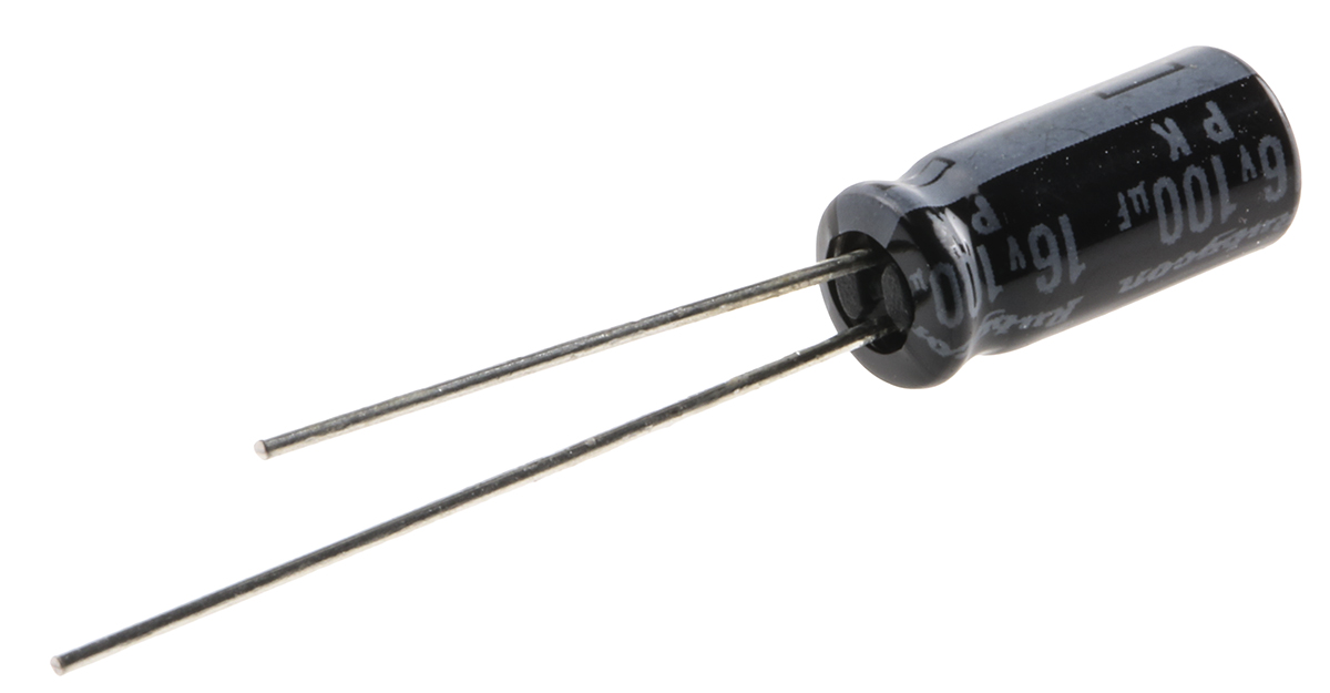 Rubycon 100μF Aluminium Electrolytic Capacitor 16V dc, Radial, Through Hole - 16PK100MEFC5X11