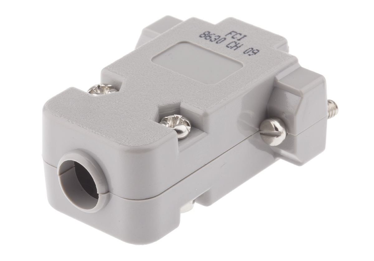 Amphenol Communications Solutions 8630CH Series Thermoplastic D Sub Backshell, 9 Way