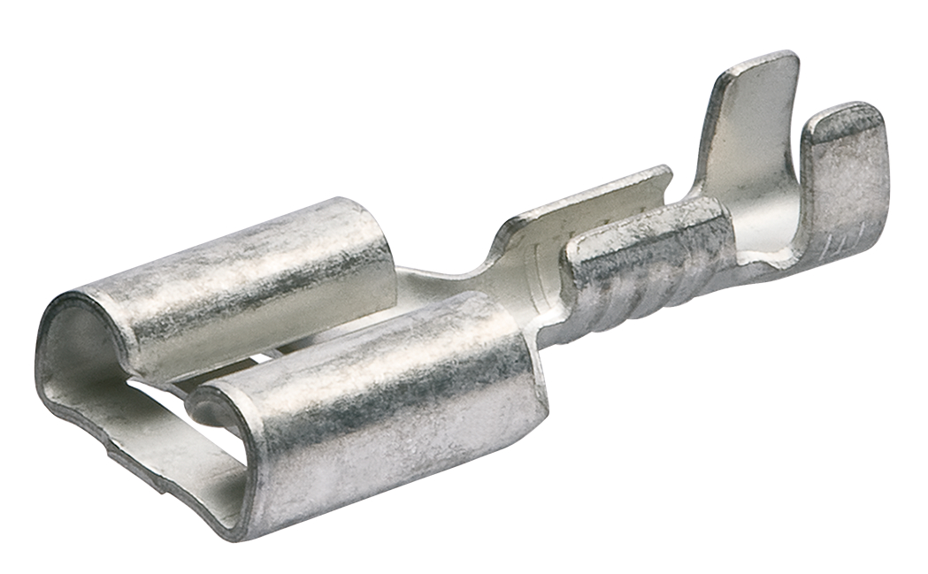 Knipex 97 99 Sliver Uninsulated Female Spade Connector, Blade Terminal Plug