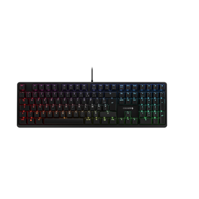 Cherry CHERRY G80-3000N RGB Wired USB Keyboard, AZERTY (France), Black