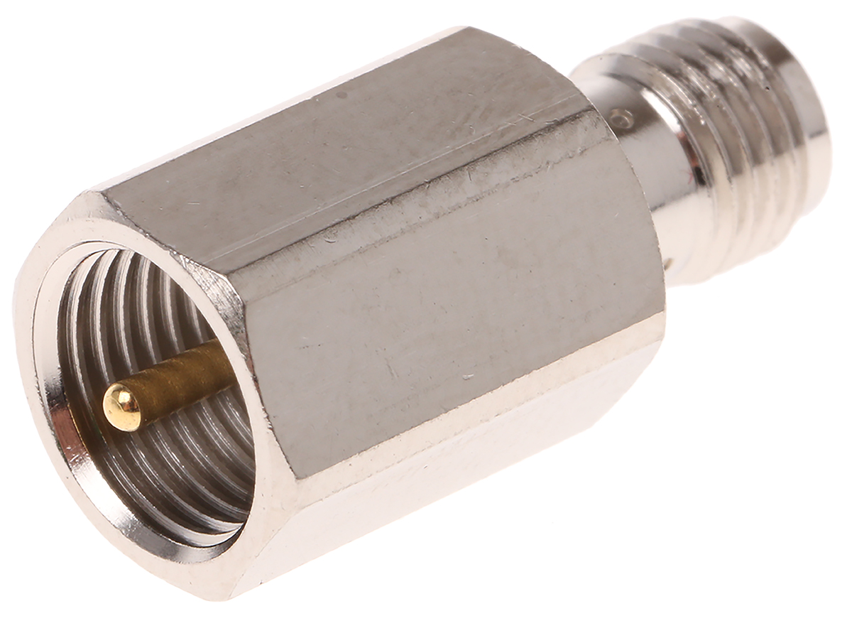 RS PRO Straight 50Ω RF Adapter FME Plug to SMA Socket 900MHz