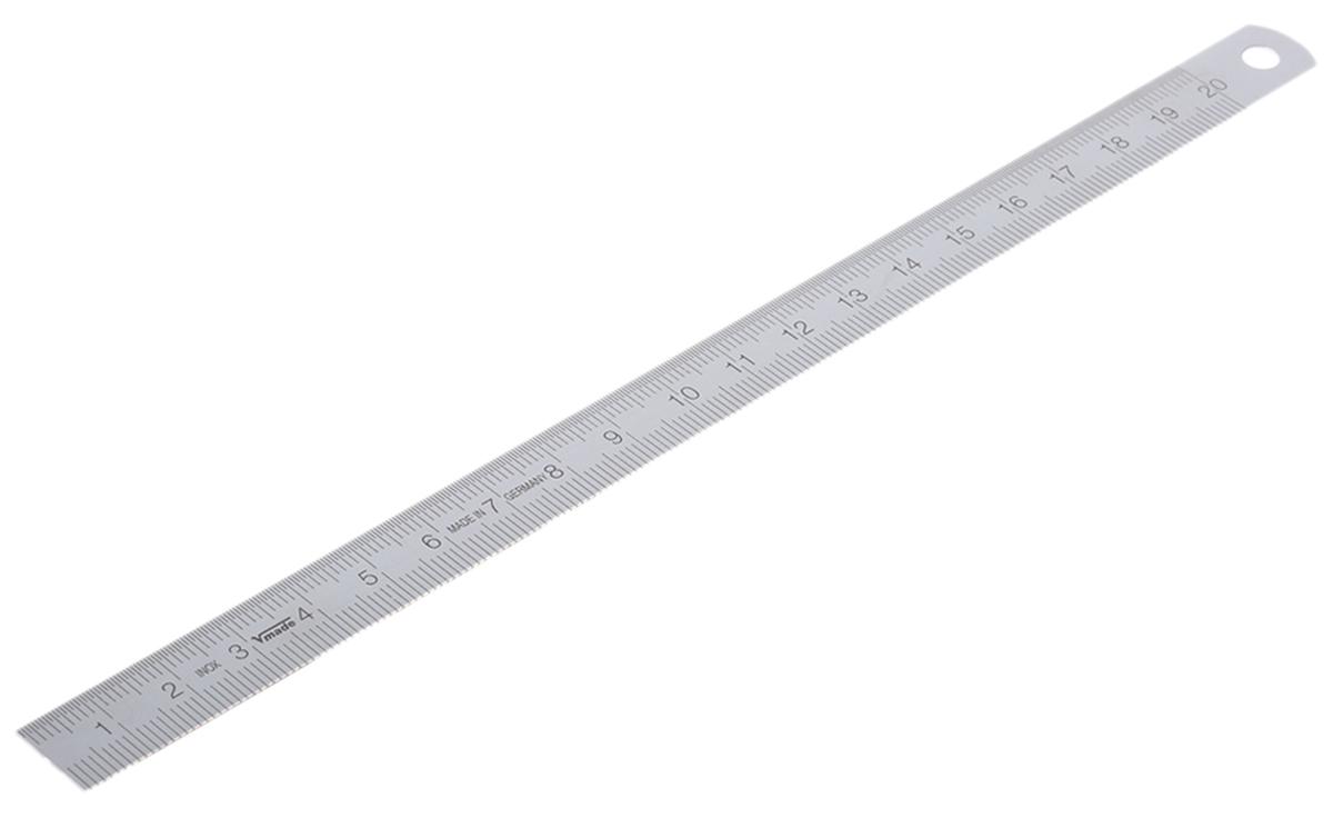MikronTec 200mm Stainless Steel Metric Ruler, With UKAS Calibration