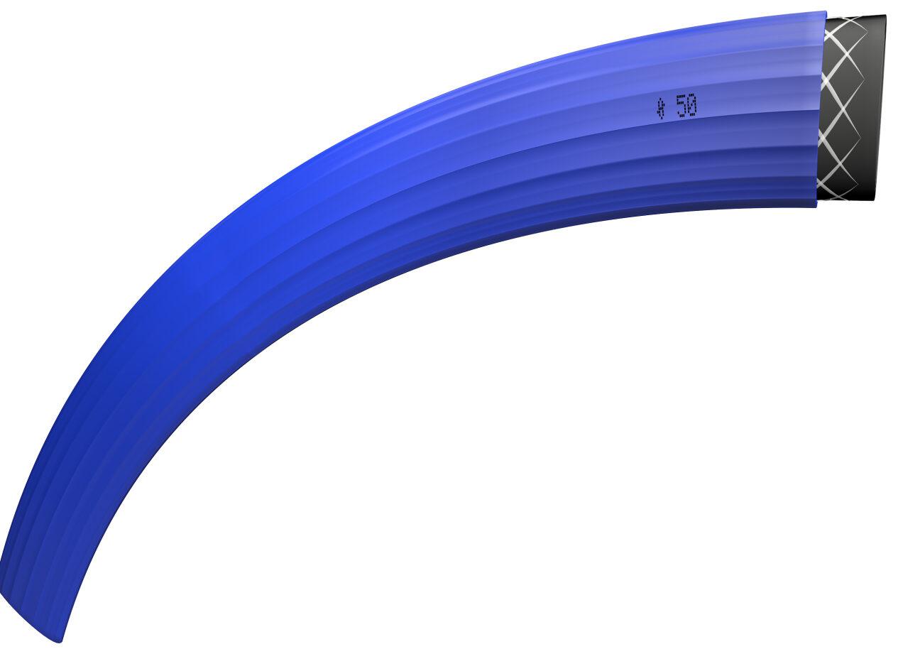 TRICOFLEX TRICOFLAT PVC, Hose Pipe, 70mm ID, 74.4mm OD, Blue, 25m