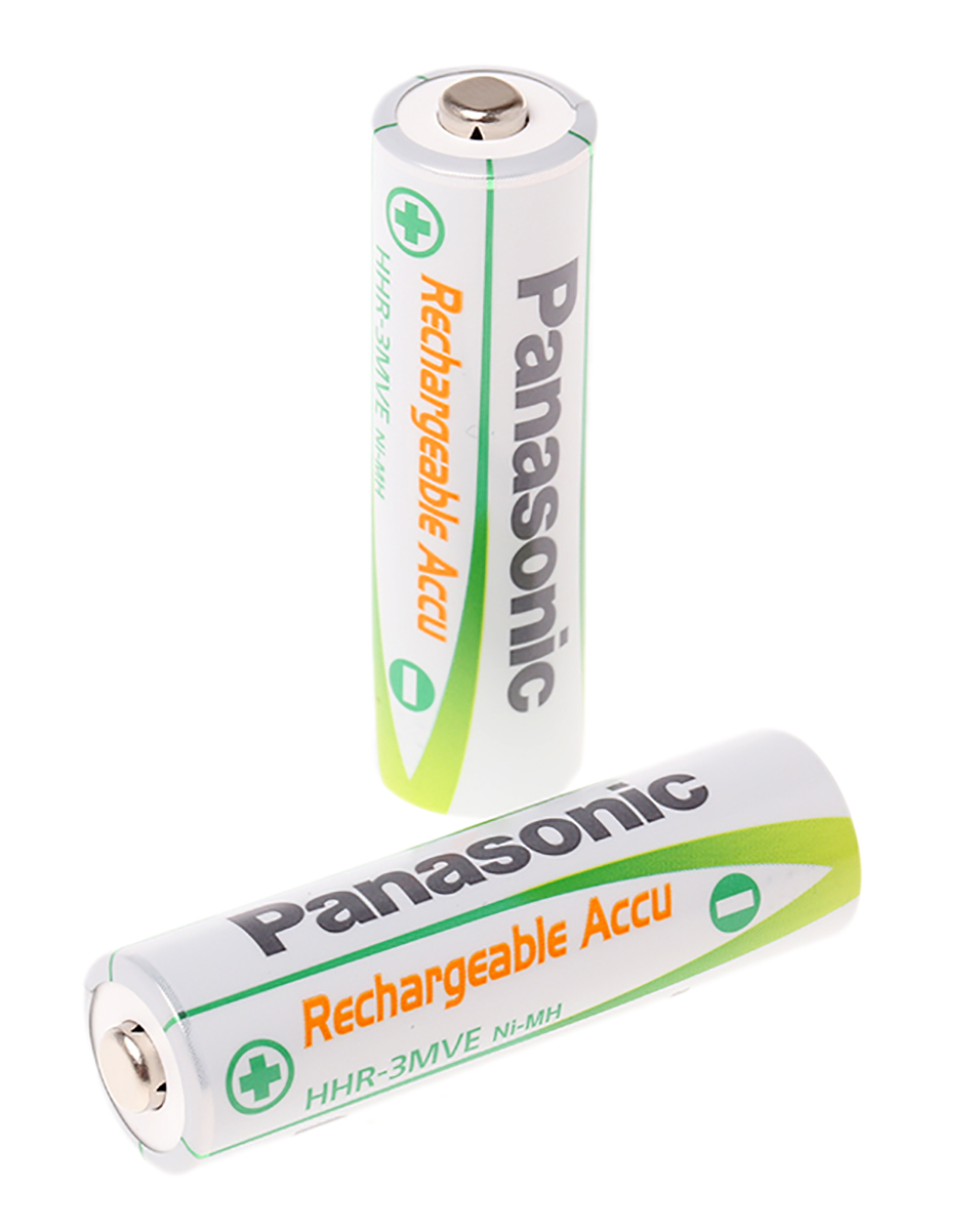 Panasonic AA NiMH Rechargeable AA Batteries, 1.9Ah, 1.2V - Pack of 2