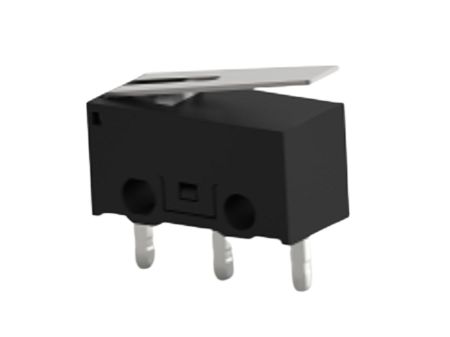 TE Connectivity Lever Snap Action Micro Switch, PCB Terminal, 0.1A at 30VDC, SPDT