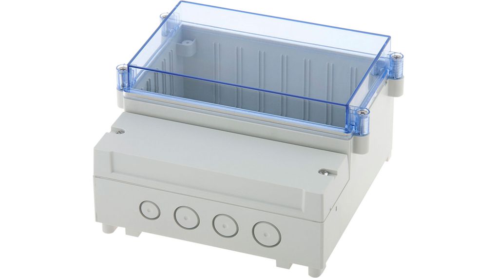 RND RND 455 ABS, Polycarbonate PCB Enclosure, 213x104.5x185mm