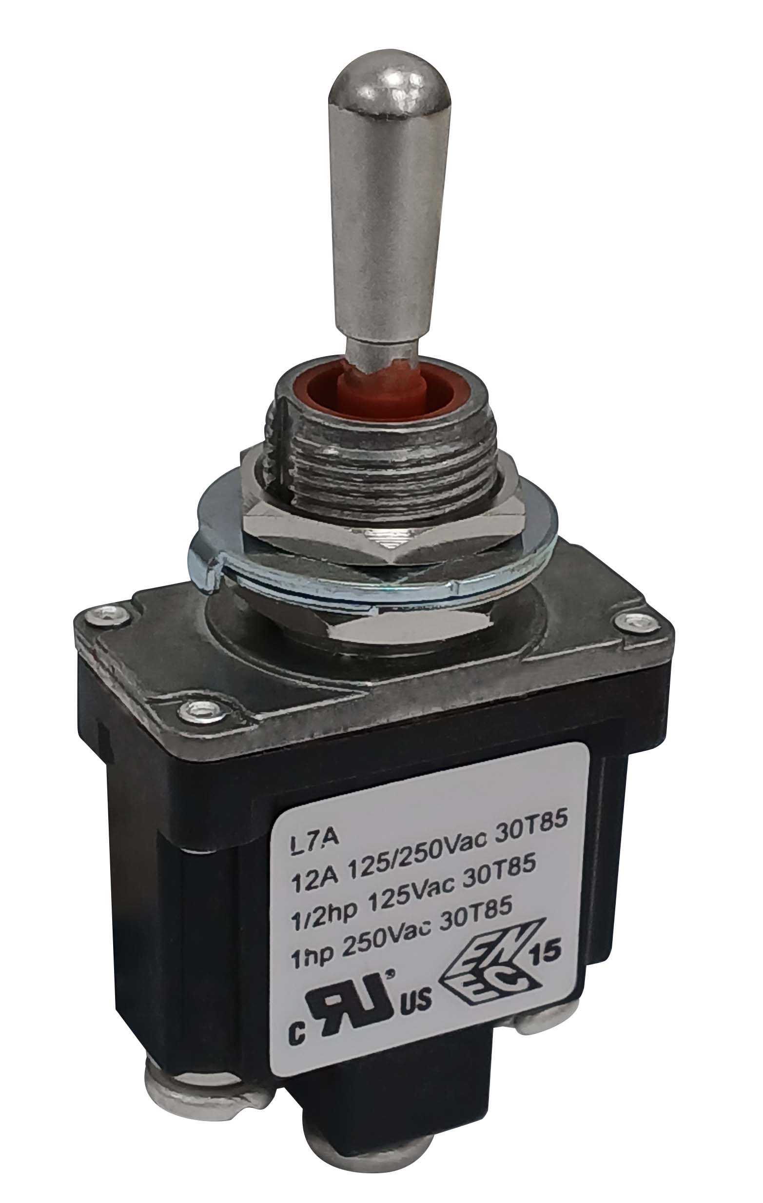 RS PRO Toggle Switch, Panel Mount, On-Off-On, SPDT, Step Model Terminal, 125, 250V ac