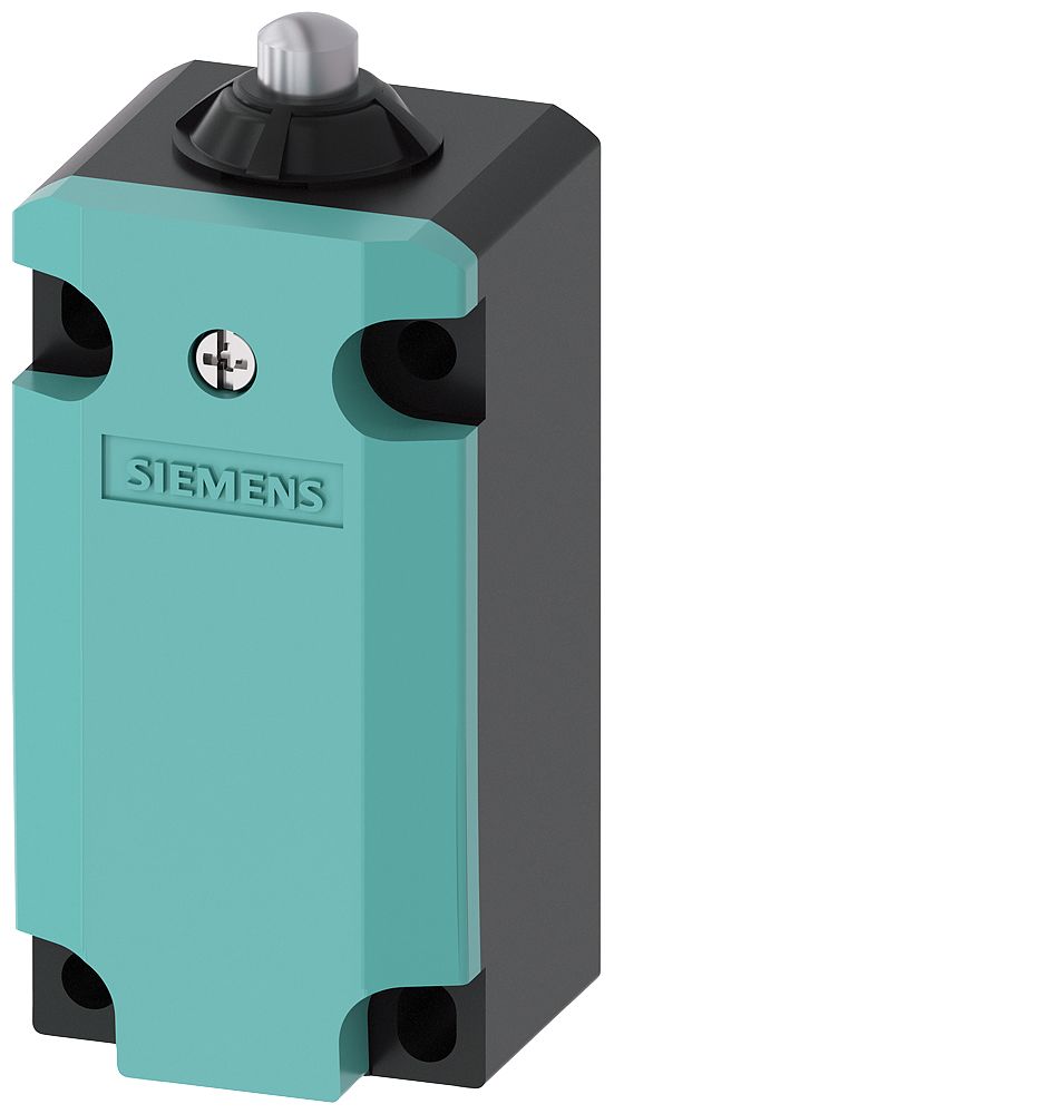 Siemens 3SE5 Series Plunger Limit Switch, 1NC/1NO, IP66, IP67, Metal Housing, 400V ac Max, 4A Max