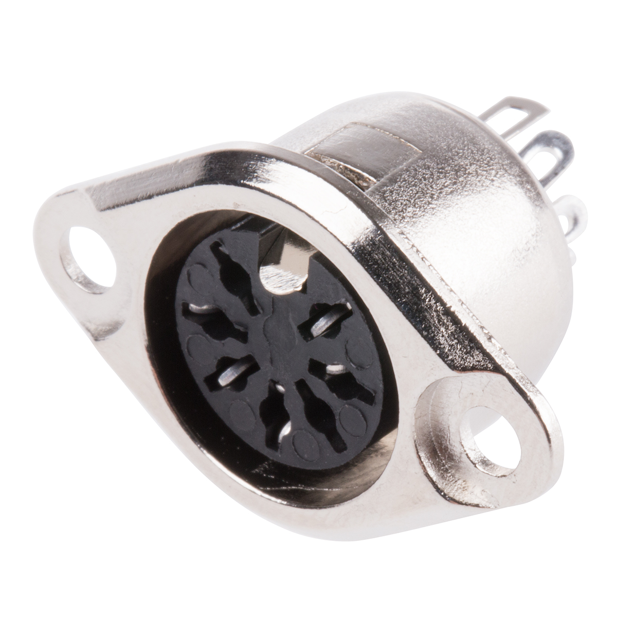 RS PRO 7 Pole Din Socket, 1A, 100 V ac, Push Lock, Female, Chassis Mount